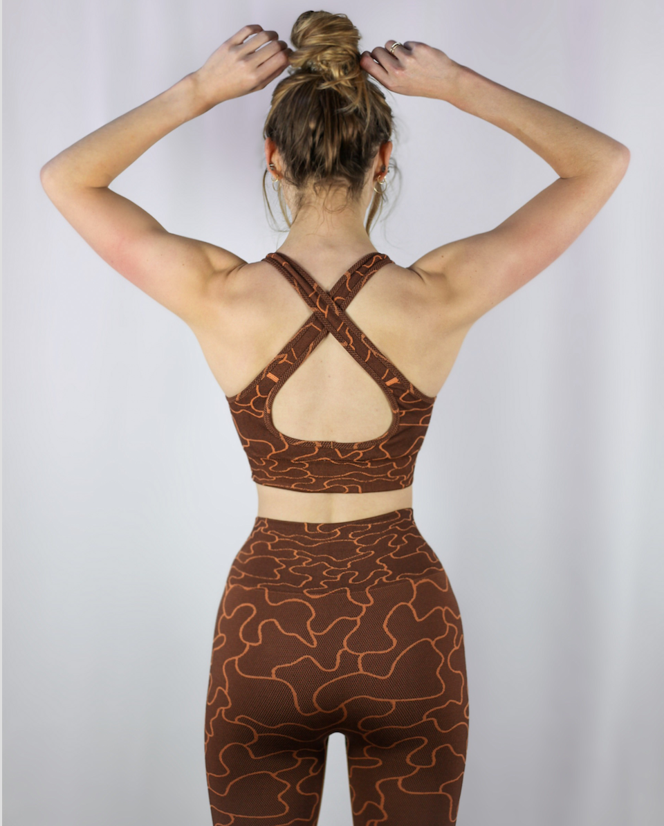 Seamless Camo Sports Bra