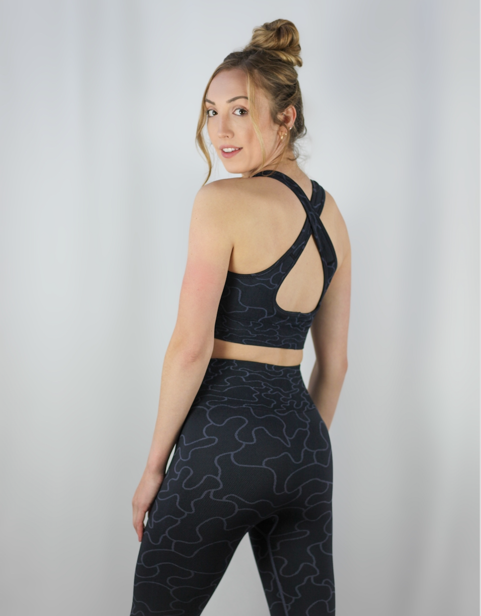Seamless Camo Sports Bra