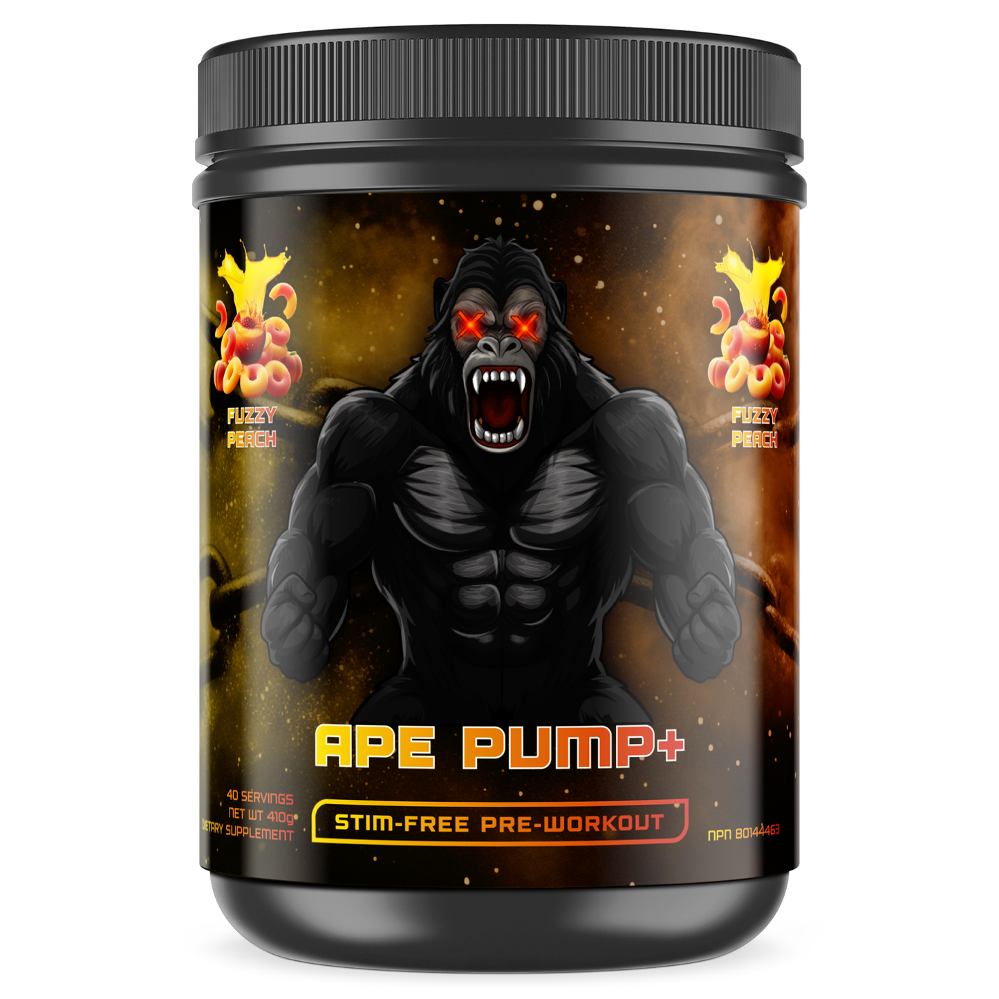 Pre-Workout (Stim-Free) - APE PUMP+ (Fuzzy Peach)