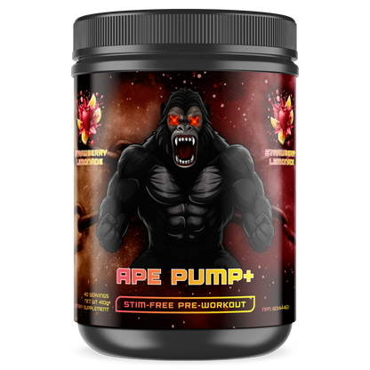 Pre-Workout (Stim-Free) - APE PUMP+ (Strawberry Lemonade)