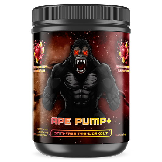 Pre-Workout (Stim-Free) - APE PUMP+ (Strawberry Lemonade)