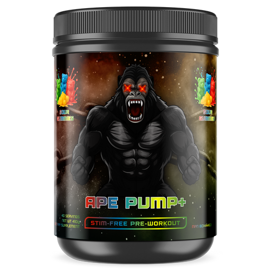 Pre-Workout (Stim-Free) - APE PUMP+ (Sour Gummies)