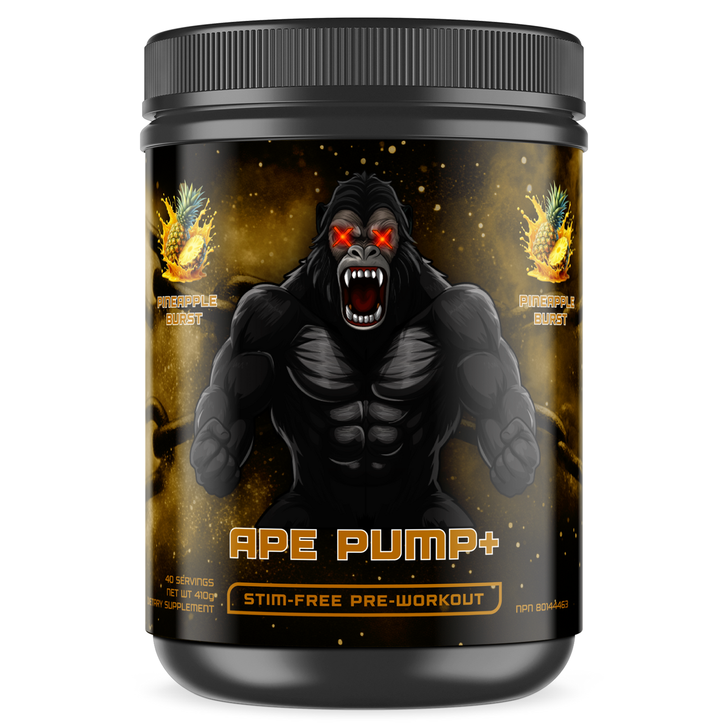 Pre-Workout (Stim-Free) - APE PUMP+ (Pineapple Burst)
